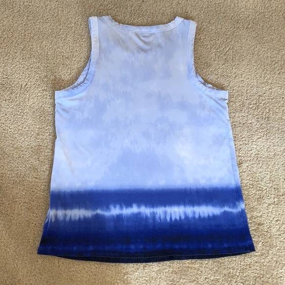 Simply Vera Vera Wang Tie-dye Tank, Size Medium, Blue - Picture 5 of 8